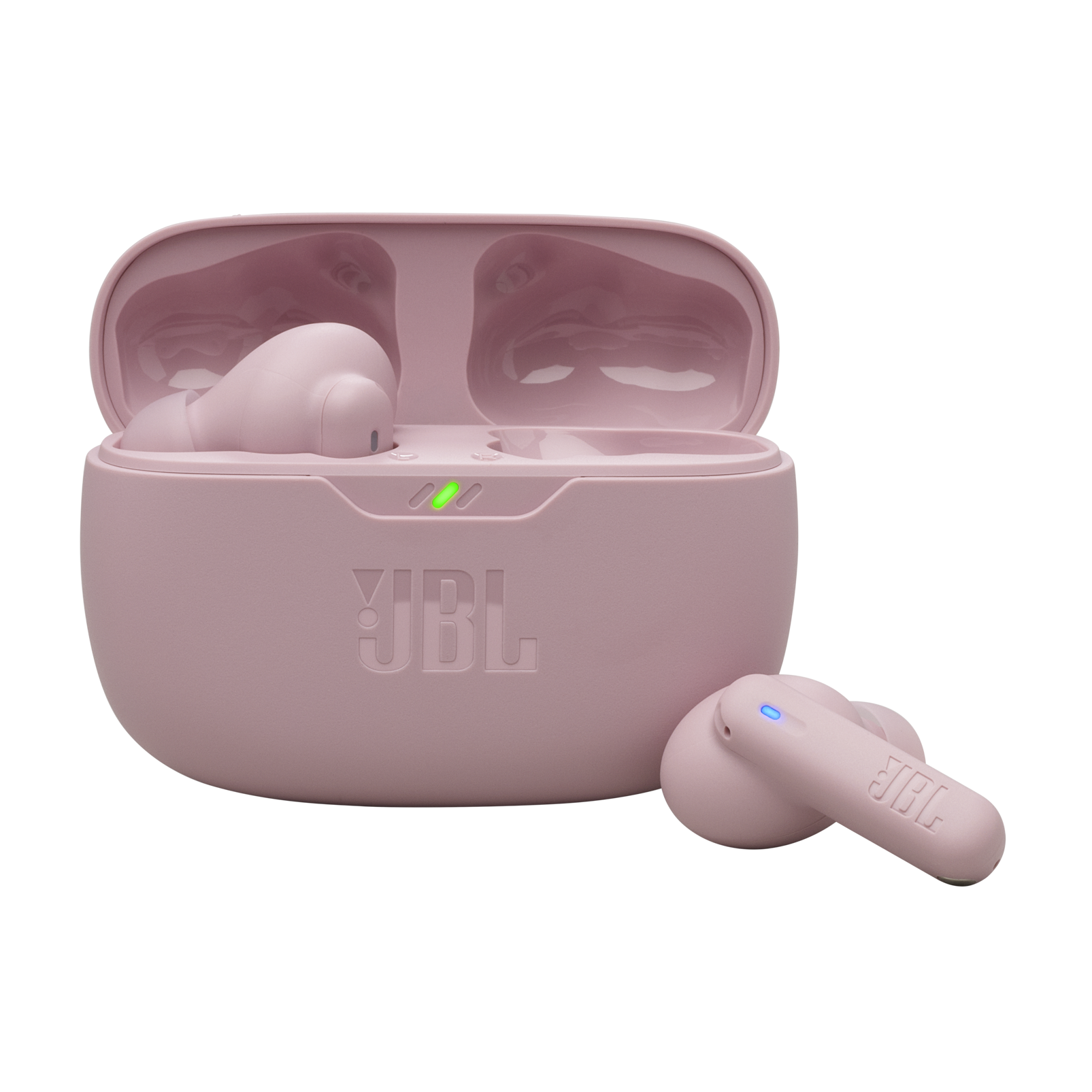 JBL Wave Beam 2 - Pink - True Wireless Noise Cancelling Earbuds - Hero
